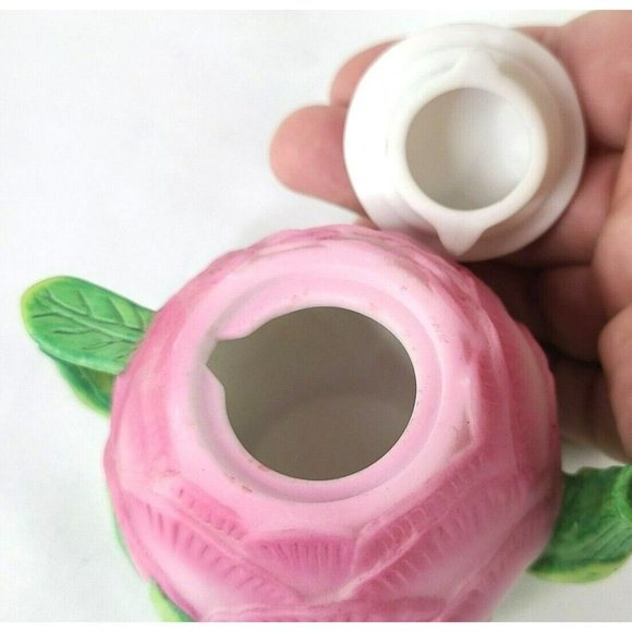 Vintage Set (3) Mini Teapot Set Seasons Flower Spring Sunflower Peony Tulip - Picture 7 of 14